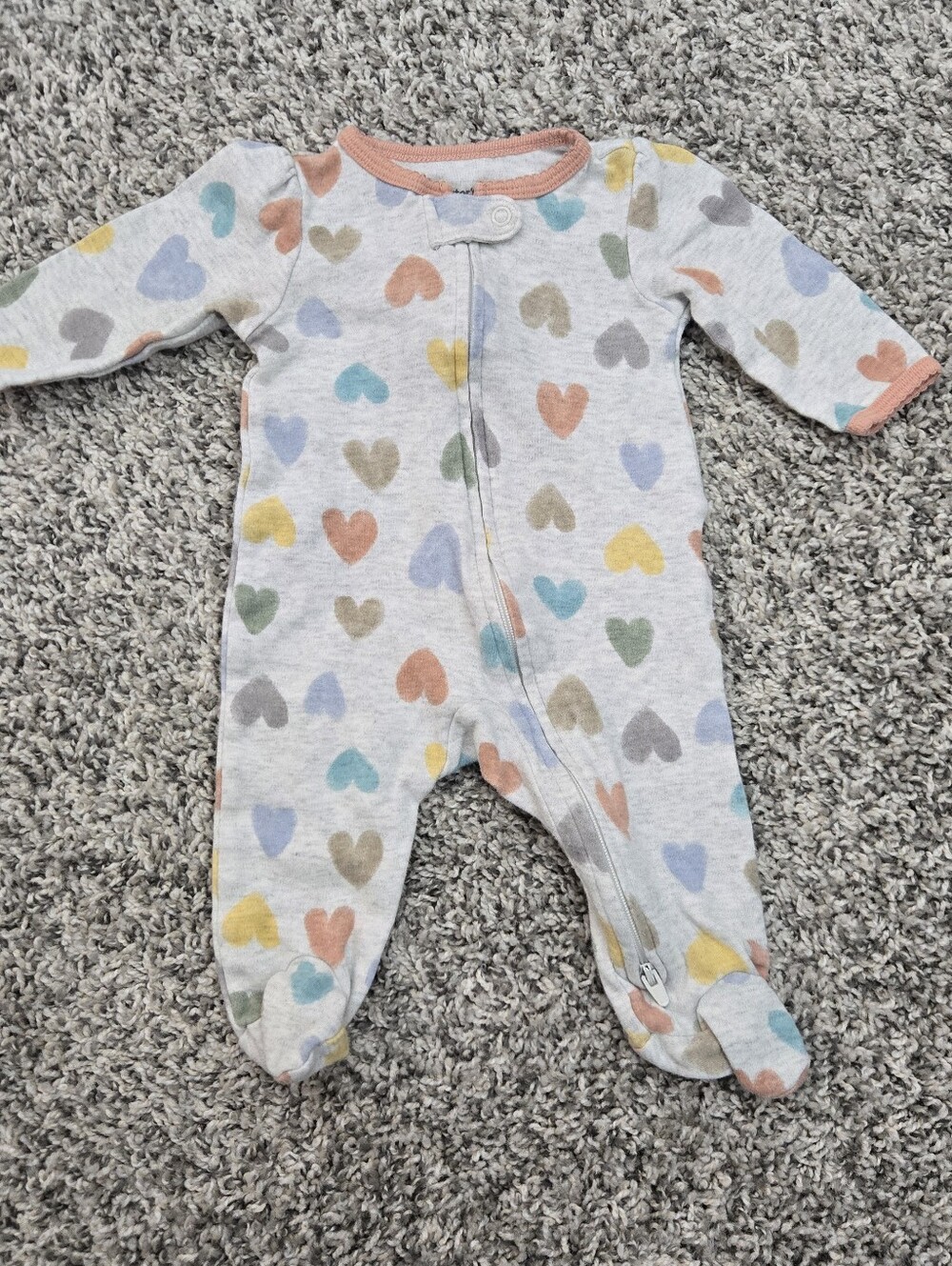 Carter's Multi-colored Heart Print Onesie